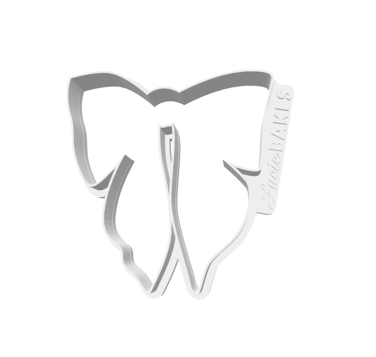 Satin Bow Cookie Cutter -- STL FILE