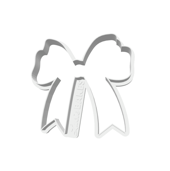 Ribbon Bow Cookie Cutter -- STL FILE