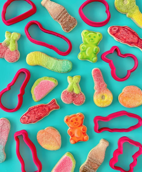 Mini Gummy Candy Cookie Cutters -- STL FILES