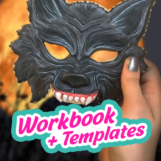 Werewolf Venetian Mask - Digital Template & Tutorial