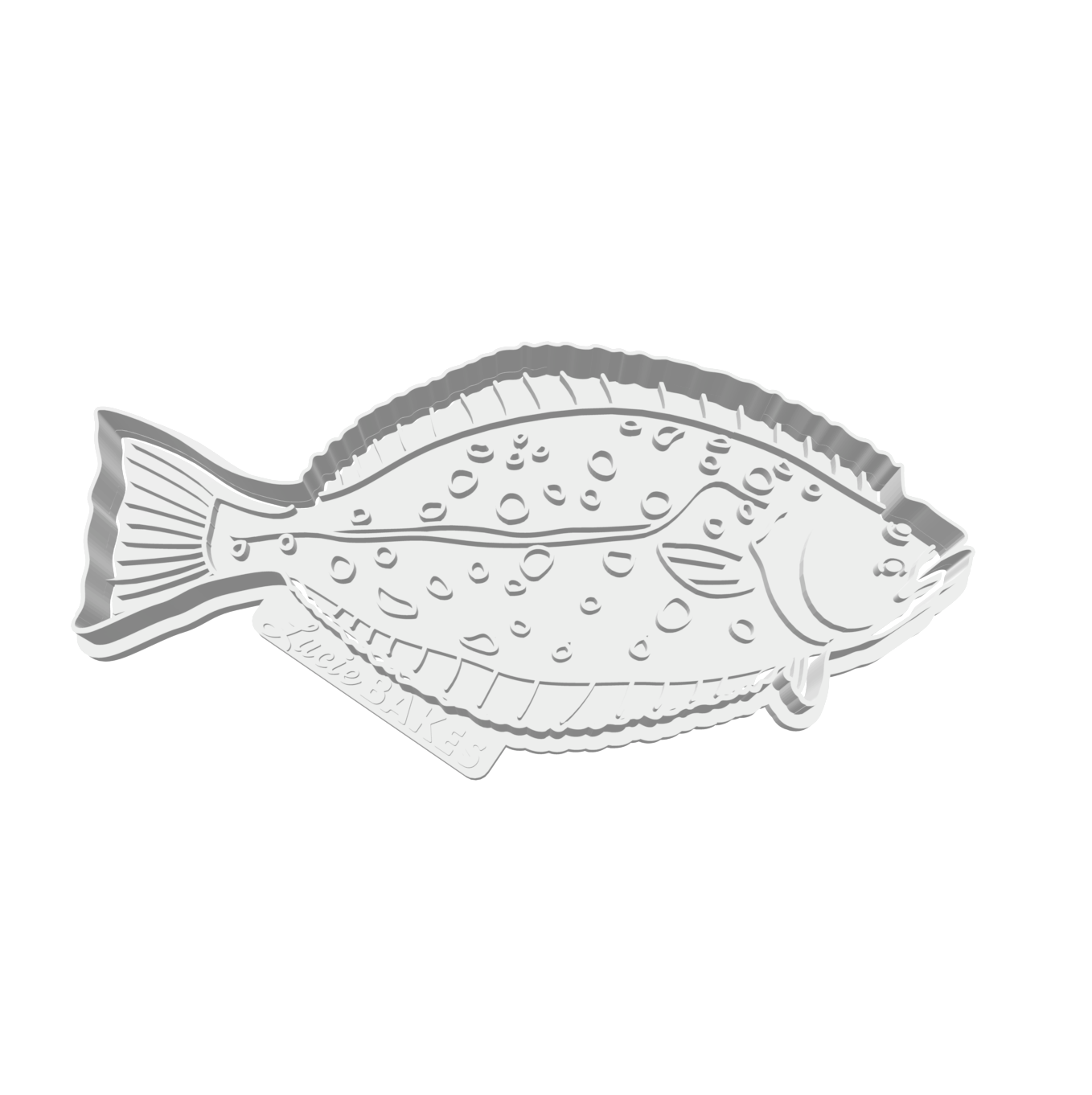 Halibut Cutter & Stamp Set -- STL FILE